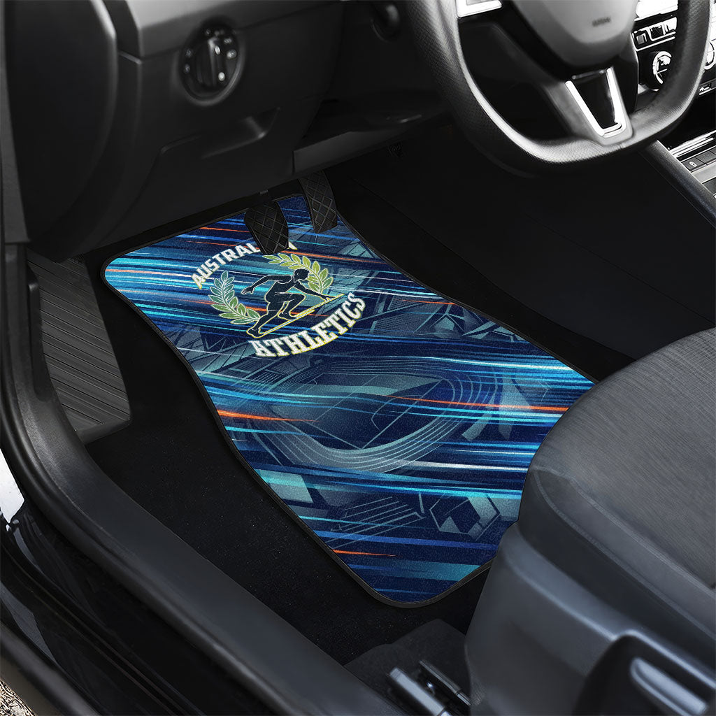 Australian Athletics Car Mats Geometric Digital Sport Motion Art