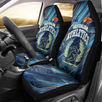 Australian Athletics Car Seat Cover Geometric Digital Sport Motion Art