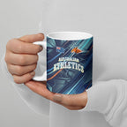 Australian Athletics Ceramic Mug Geometric Digital Sport Motion Art