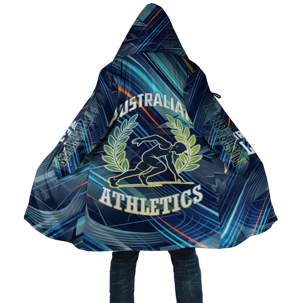 Australian Athletics Cloak Geometric Digital Sport Motion Art