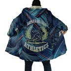 Australian Athletics Cloak Geometric Digital Sport Motion Art