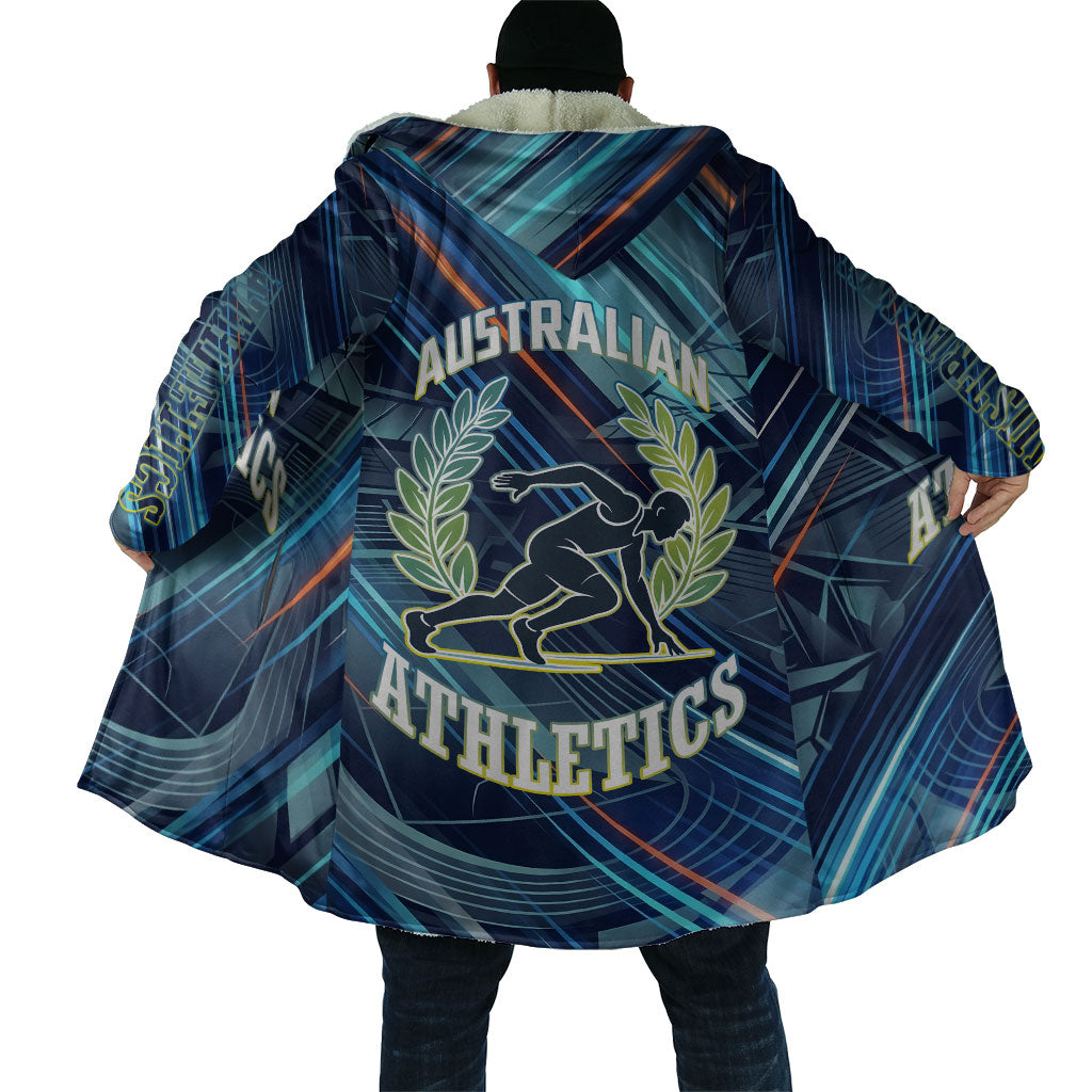 Australian Athletics Cloak Geometric Digital Sport Motion Art