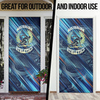 Australian Athletics Door Cover Geometric Digital Sport Motion Art