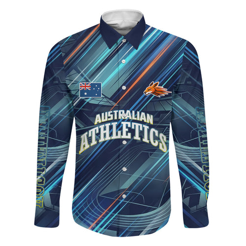 Australian Athletics Family Matching Summer Maxi Dress and Hawaiian Shirt Geometric Digital Sport Motion Art