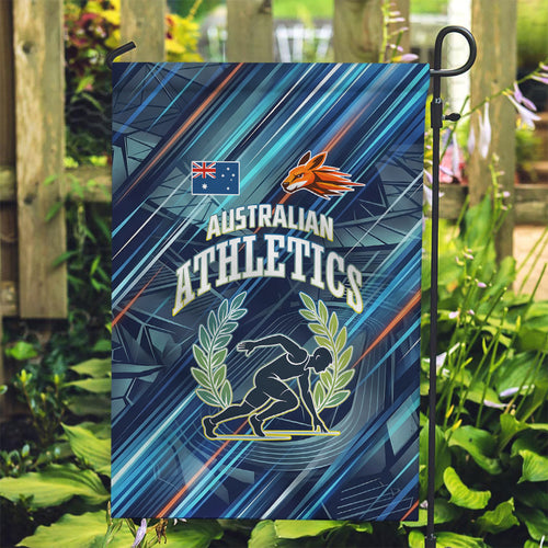 Australian Athletics Garden Flag Geometric Digital Sport Motion Art