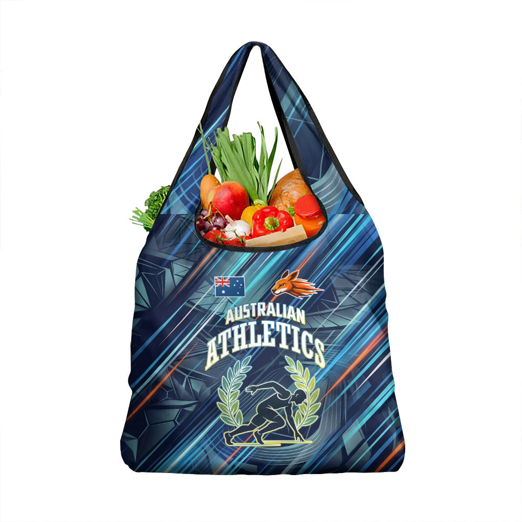 Australian Athletics Grocery Bag Geometric Digital Sport Motion Art