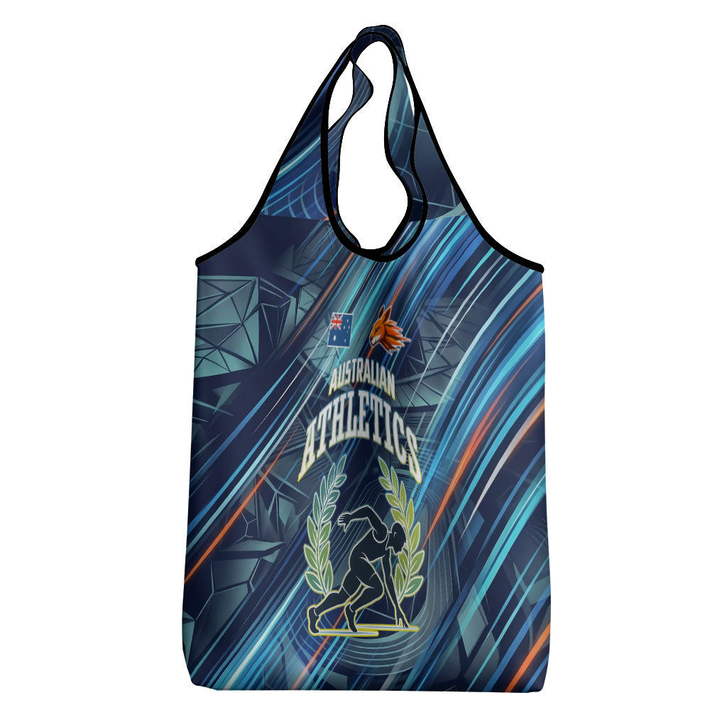 Australian Athletics Grocery Bag Geometric Digital Sport Motion Art