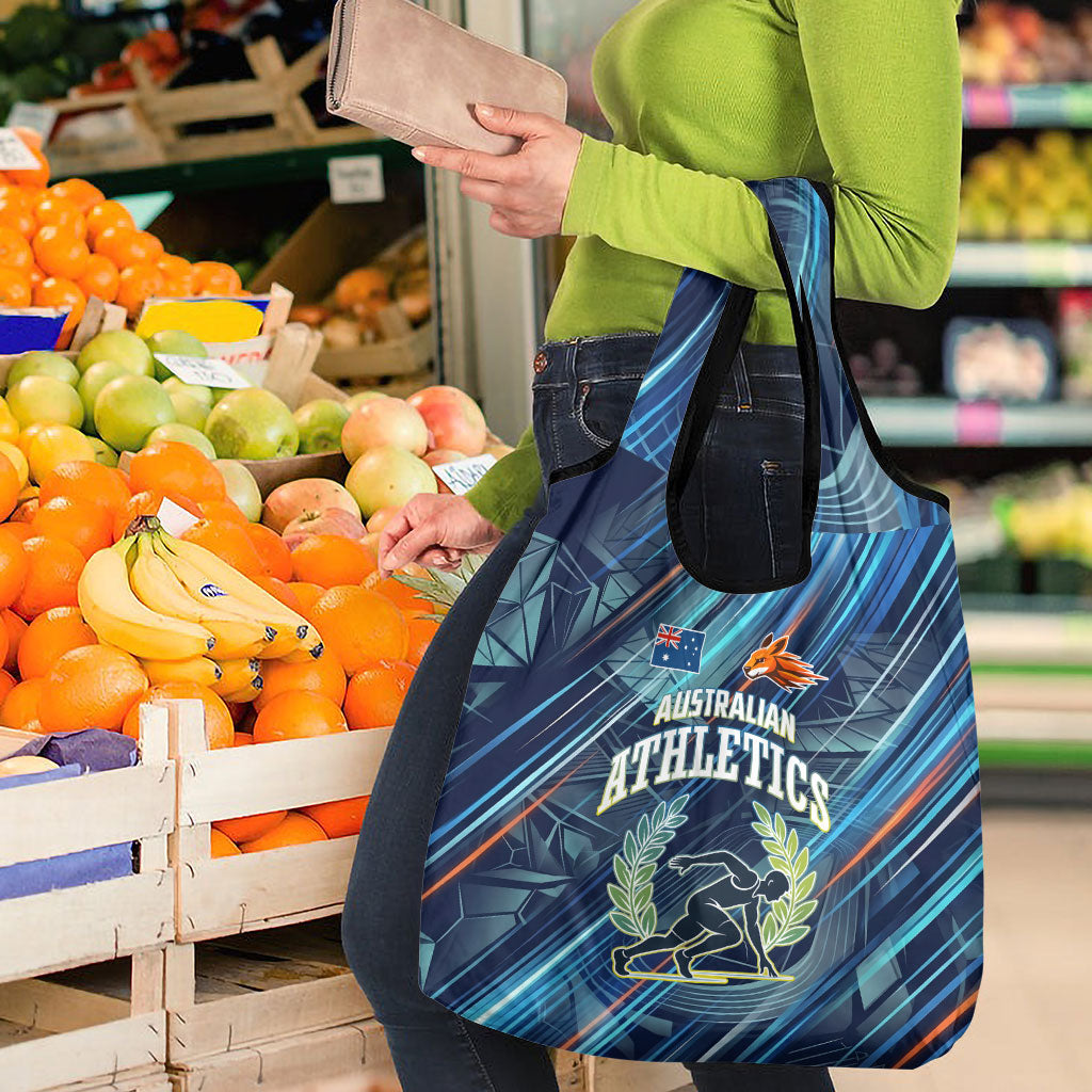 Australian Athletics Grocery Bag Geometric Digital Sport Motion Art