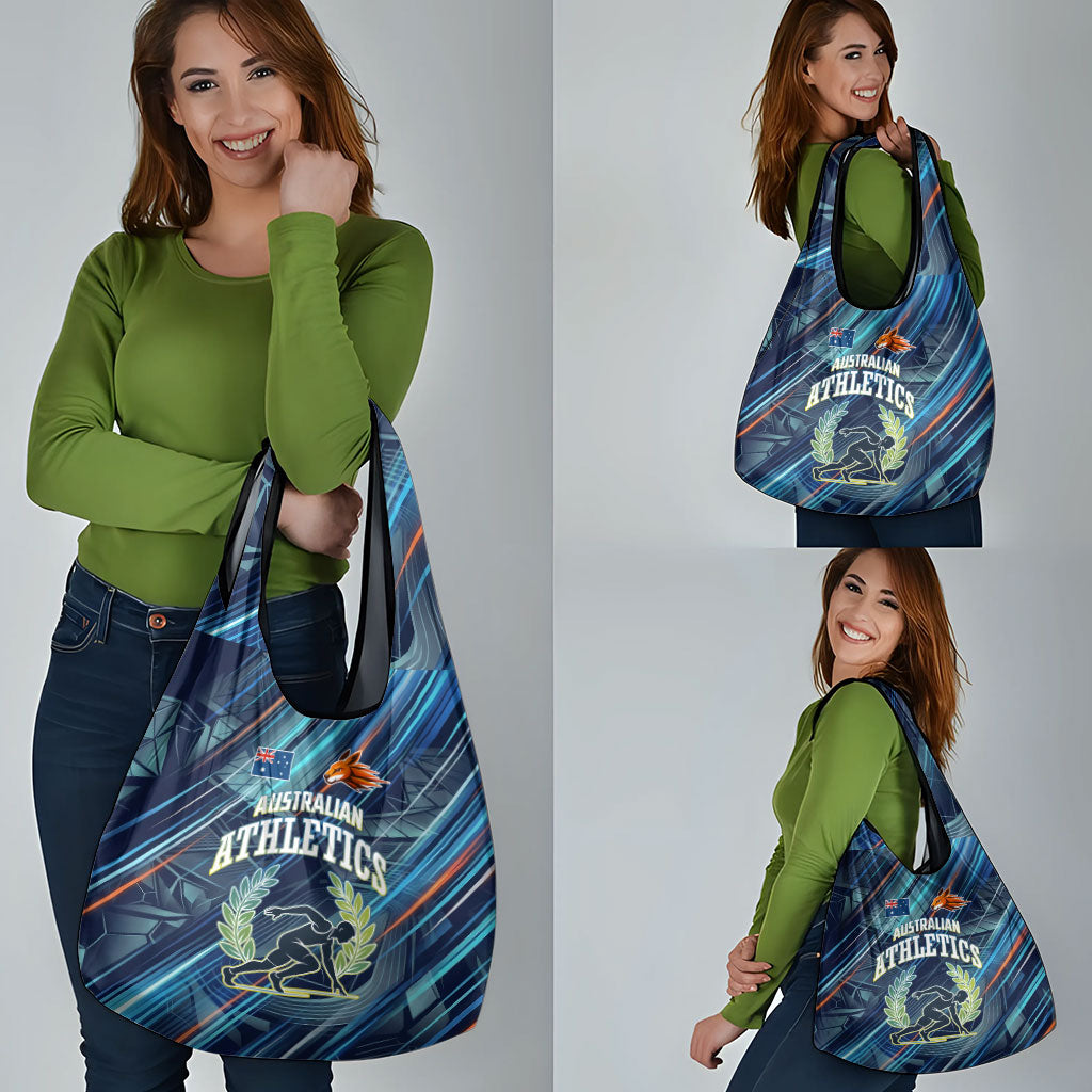 Australian Athletics Grocery Bag Geometric Digital Sport Motion Art