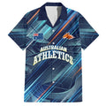 Australian Athletics Hawaiian Shirt Geometric Digital Sport Motion Art