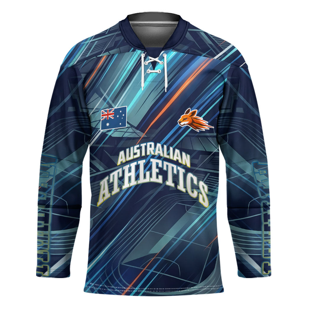 Australian Athletics Hockey Jersey Geometric Digital Sport Motion Art