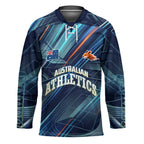 Australian Athletics Hockey Jersey Geometric Digital Sport Motion Art