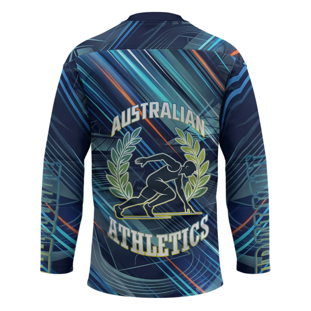 Australian Athletics Hockey Jersey Geometric Digital Sport Motion Art