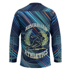 Australian Athletics Hockey Jersey Geometric Digital Sport Motion Art