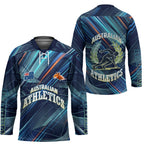 Australian Athletics Hockey Jersey Geometric Digital Sport Motion Art