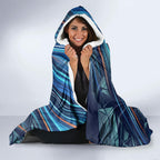 Australian Athletics Hooded Blanket Geometric Digital Sport Motion Art