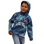 Australian Athletics Kid Hoodie Geometric Digital Sport Motion Art