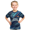 Australian Athletics Kid T Shirt Geometric Digital Sport Motion Art