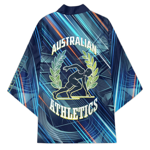 Australian Athletics Kimono Geometric Digital Sport Motion Art