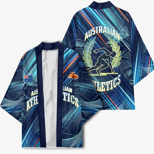 Australian Athletics Kimono Geometric Digital Sport Motion Art