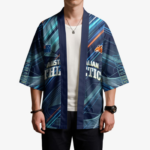 Australian Athletics Kimono Geometric Digital Sport Motion Art