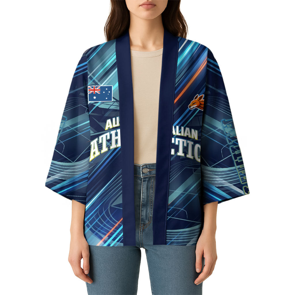 Australian Athletics Kimono Geometric Digital Sport Motion Art