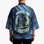 Australian Athletics Kimono Geometric Digital Sport Motion Art
