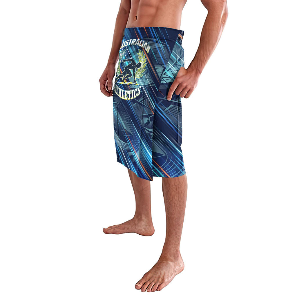 Australian Athletics Lavalava Geometric Digital Sport Motion Art