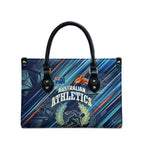 Australian Athletics Leather Bag Geometric Digital Sport Motion Art