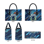 Australian Athletics Leather Bag Geometric Digital Sport Motion Art