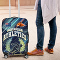 Australian Athletics Luggage Cover Geometric Digital Sport Motion Art