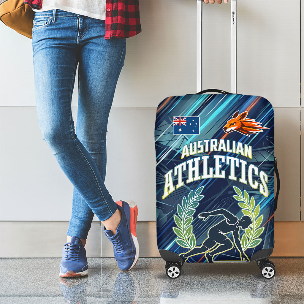 Australian Athletics Luggage Cover Geometric Digital Sport Motion Art