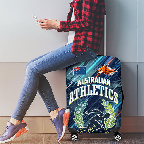 Australian Athletics Luggage Cover Geometric Digital Sport Motion Art