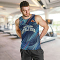 Australian Athletics Men Tank Top Geometric Digital Sport Motion Art