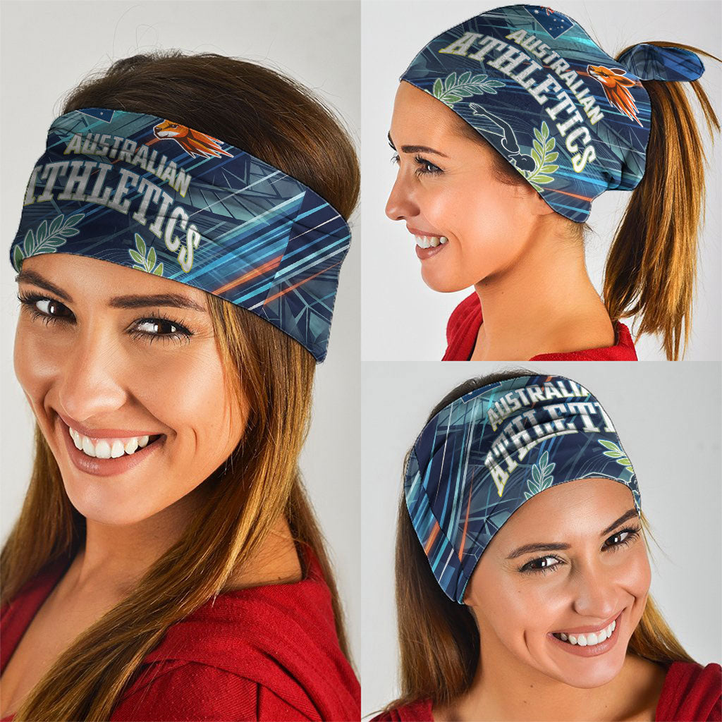 Australian Athletics Neck Gaiter Geometric Digital Sport Motion Art