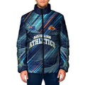 Australian Athletics Padded Jacket Geometric Digital Sport Motion Art