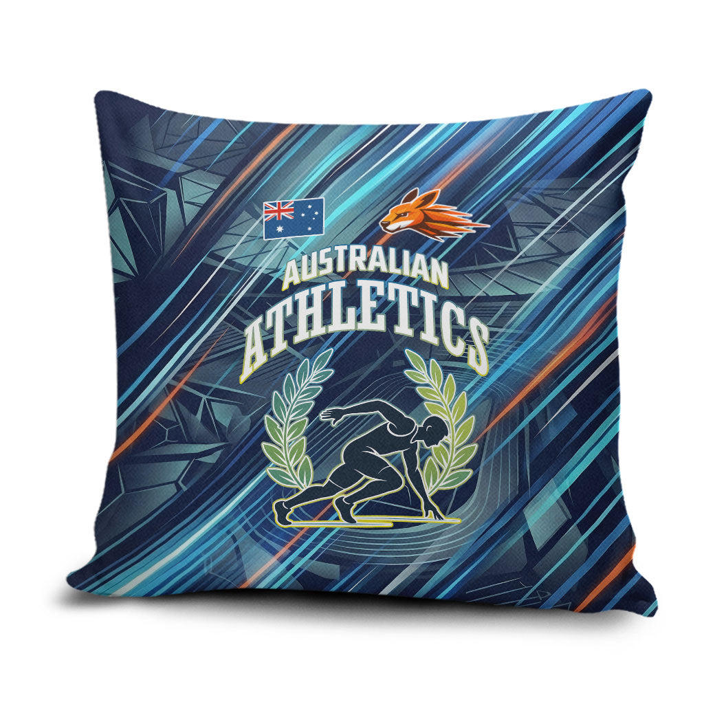 Australian Athletics Pillow Cover Geometric Digital Sport Motion Art