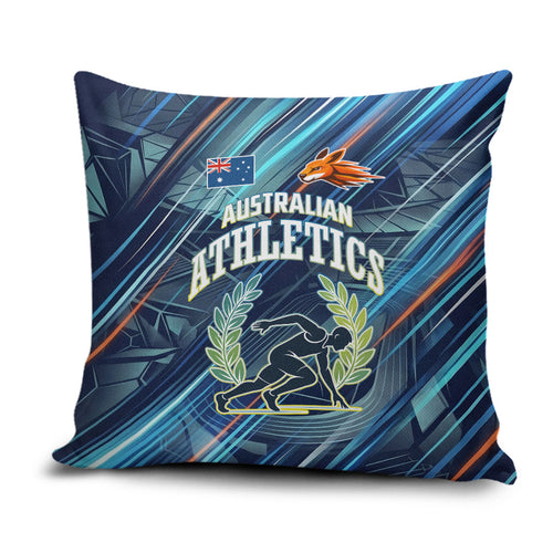 Australian Athletics Pillow Cover Geometric Digital Sport Motion Art