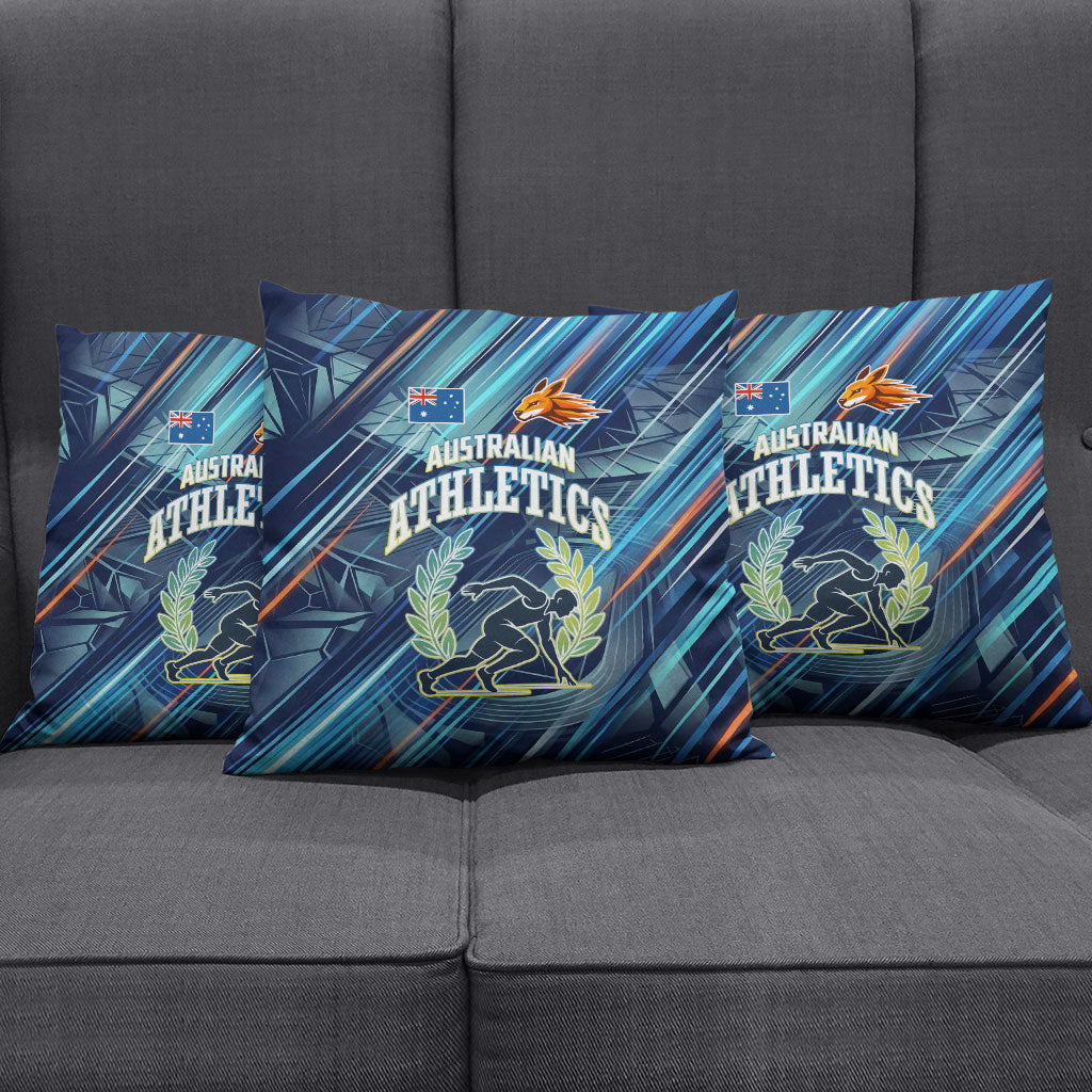 Australian Athletics Pillow Cover Geometric Digital Sport Motion Art