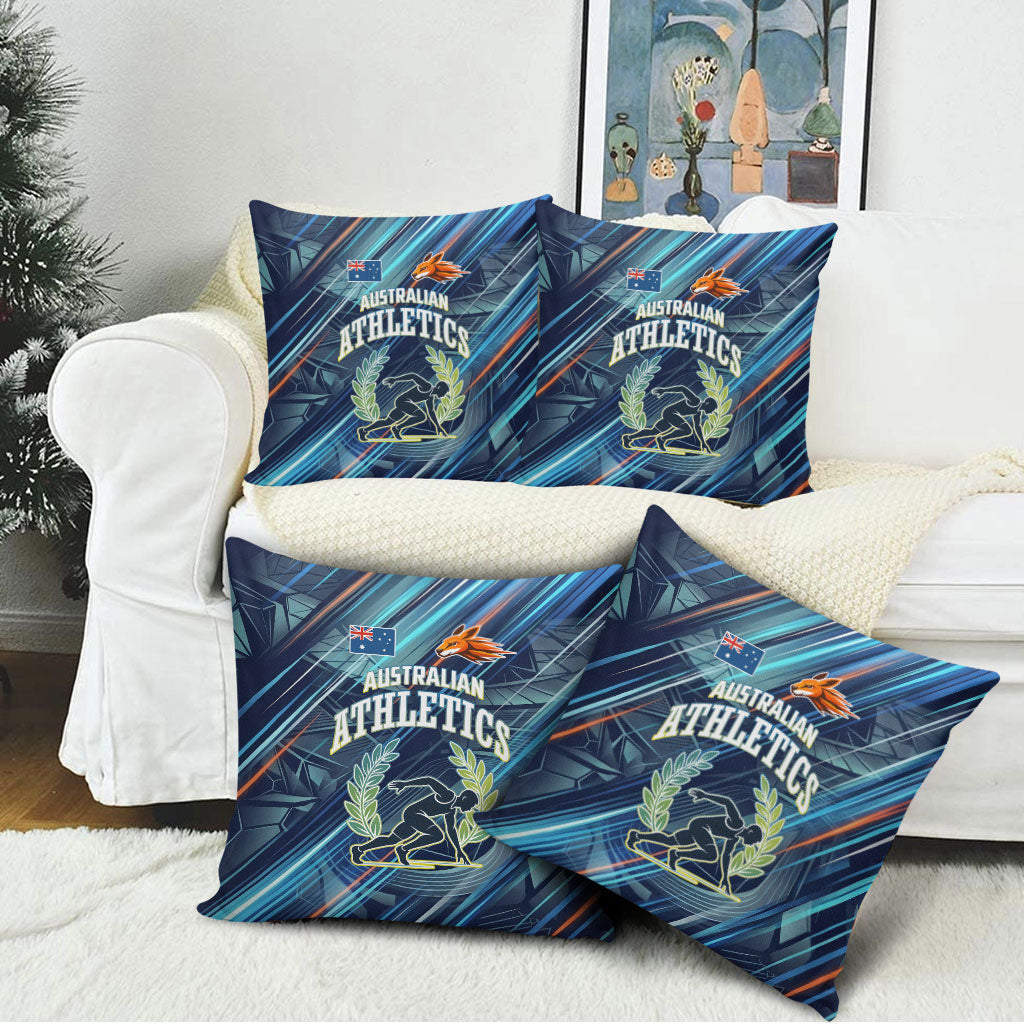 Australian Athletics Pillow Cover Geometric Digital Sport Motion Art