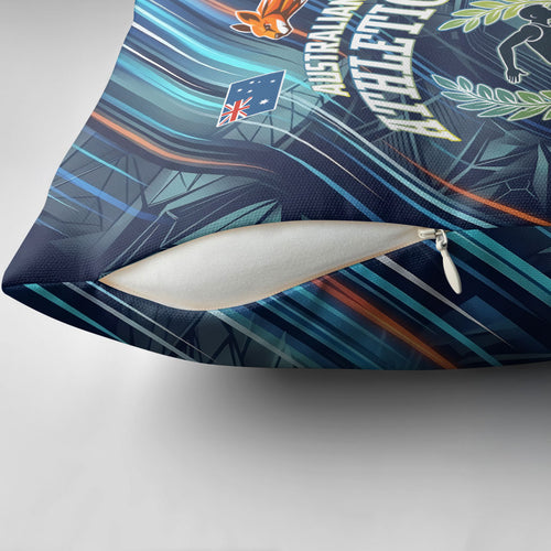 Australian Athletics Pillow Cover Geometric Digital Sport Motion Art