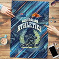 Australian Athletics Puzzle Geometric Digital Sport Motion Art