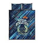 Australian Athletics Quilt Bed Set Geometric Digital Sport Motion Art