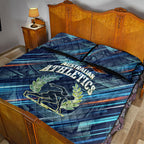 Australian Athletics Quilt Bed Set Geometric Digital Sport Motion Art
