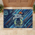 Australian Athletics Rubber Doormat Geometric Digital Sport Motion Art
