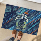 Australian Athletics Rubber Doormat Geometric Digital Sport Motion Art