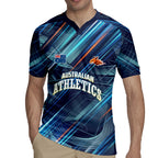 Australian Athletics Rugby Jersey Geometric Digital Sport Motion Art