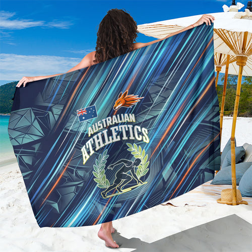 Australian Athletics Sarong Geometric Digital Sport Motion Art