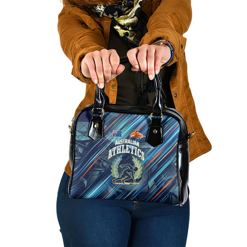 Australian Athletics Shoulder Handbag Geometric Digital Sport Motion Art