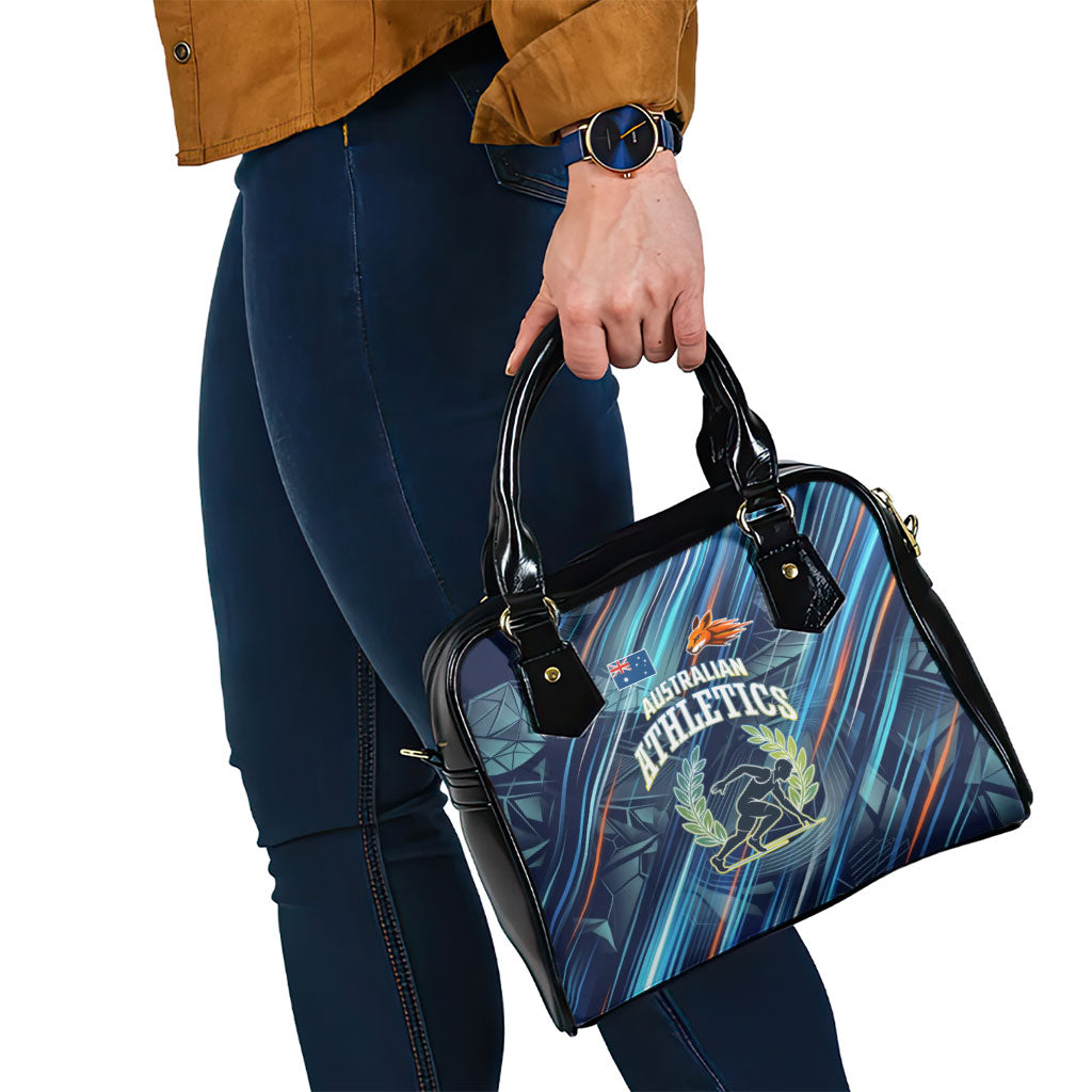 Australian Athletics Shoulder Handbag Geometric Digital Sport Motion Art